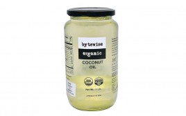 Bytewise Organic Coconut Oil   Glass Jar  1 litre
